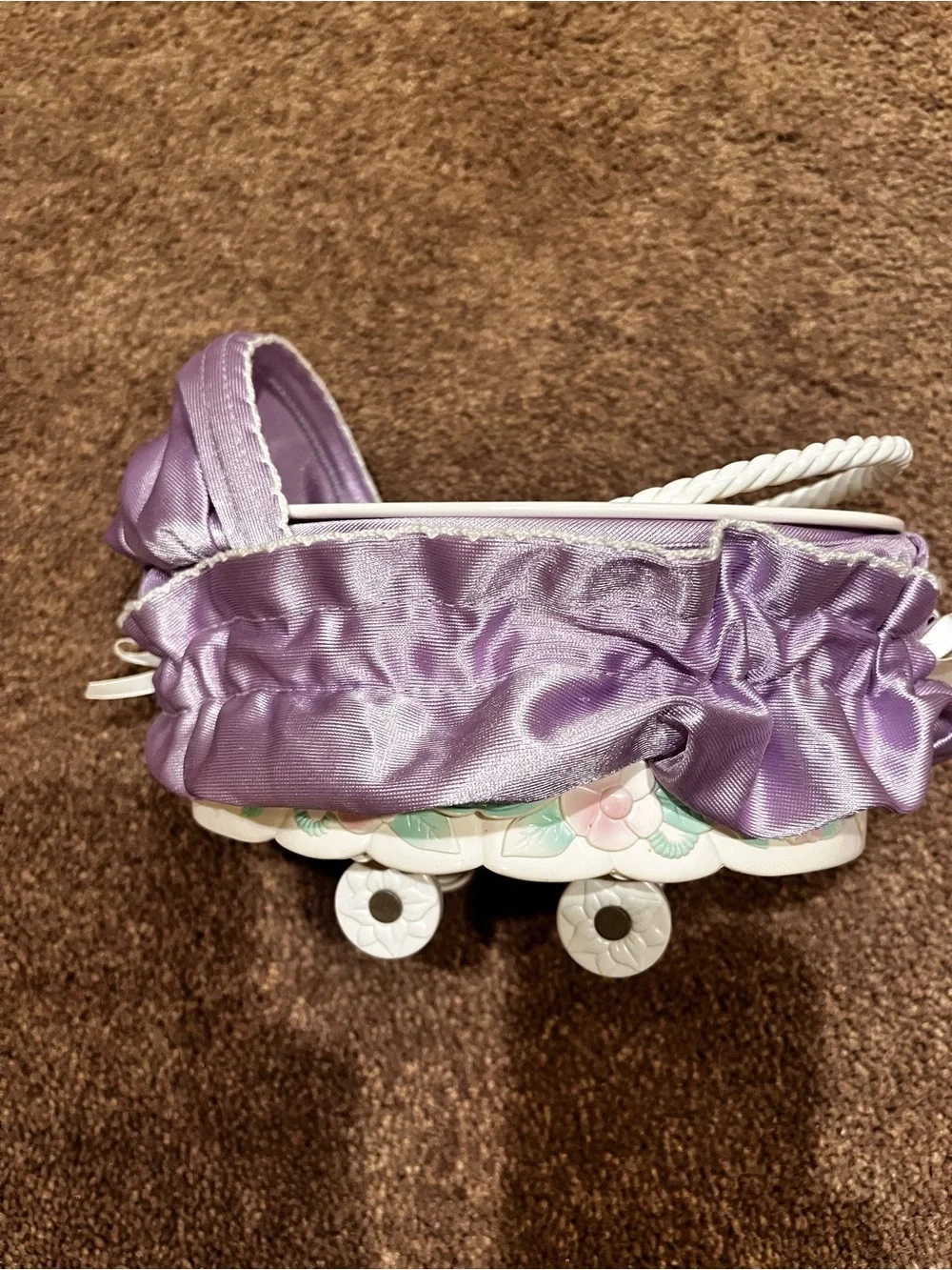 Vintage Cabbage Patch Magic Nursery cradle and mini doll
